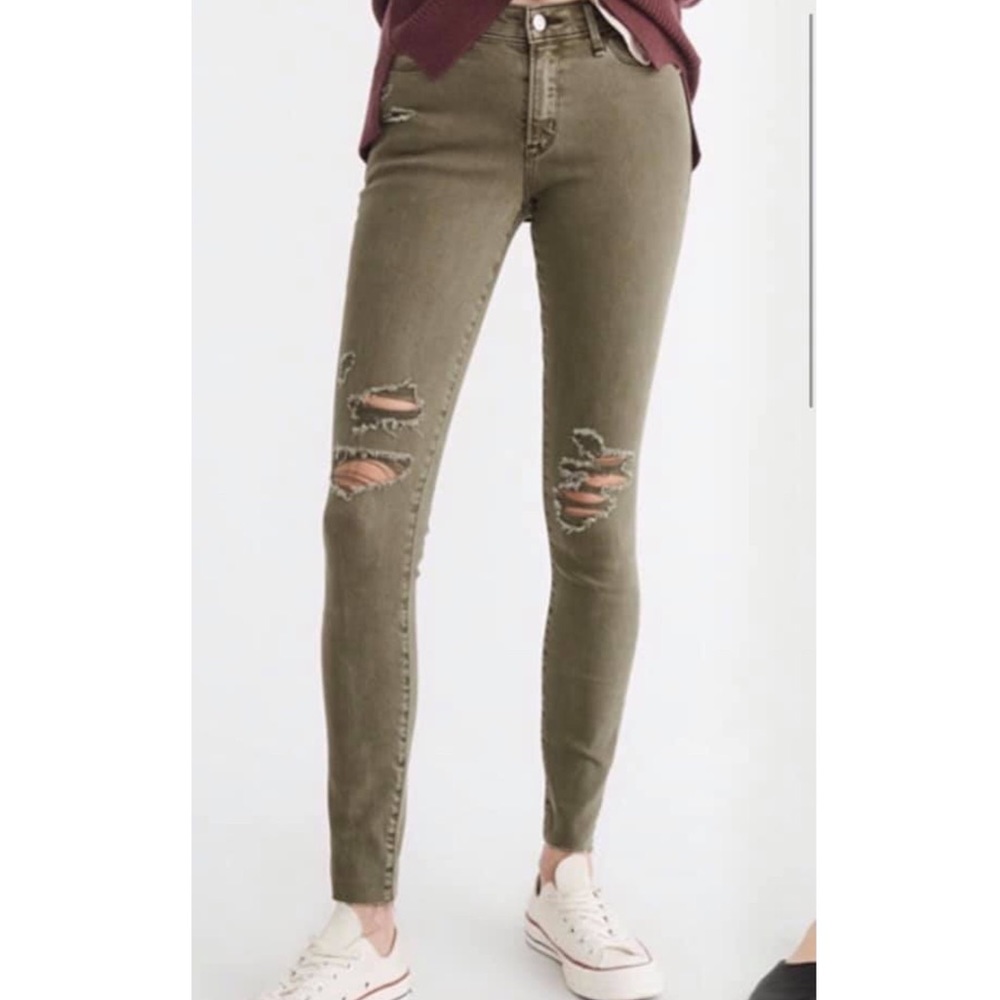 Olive Green A&F Jeans